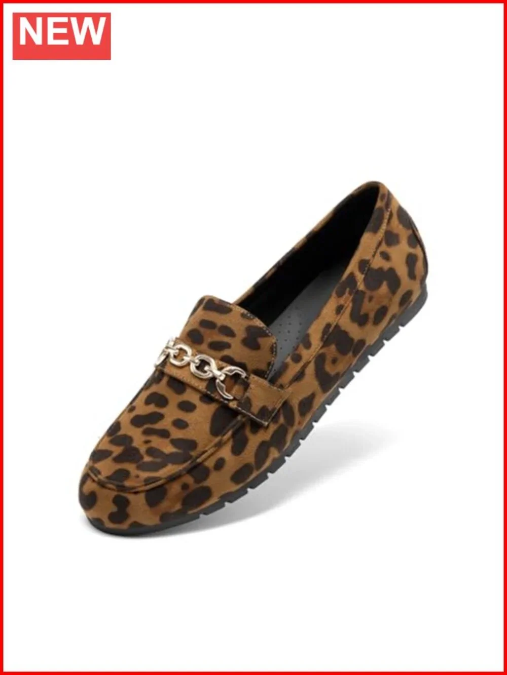 Faux Suede Slip On Loafers with Plush Insole and Arch Support